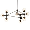 Loftowa lampa wisząca Astrifero ST-9047-10 amber Step molekuły czarna