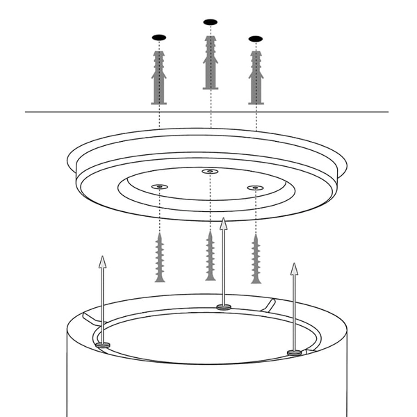 Lampa sufitowa okrągła salonowa Soft 40649 Sigma welurowa biała