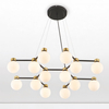 Wisząca lampa molekułowa CAMINOS LE44544 złoty czarny biały