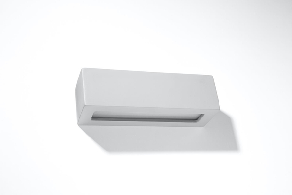 Ceramiczna LAMPA ścienna SL.0877 prostokątna OPRAWA listwa kinkiet szary