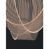 Lampa zwisająca HUARAL LE44435 LED 35W 3000K do salonu siatka złota