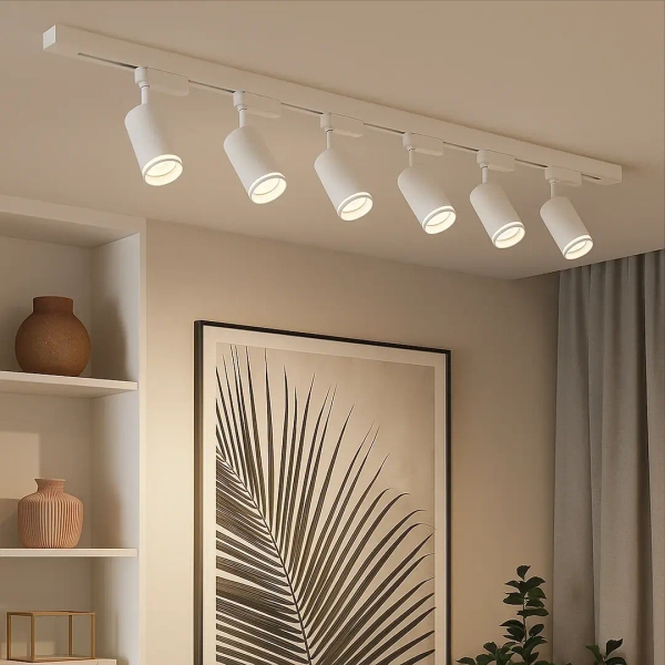 Regulowana lampa sufitowa 2m Pipe Ring Track ML2086 tubki biały