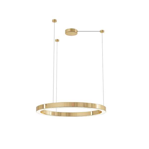 Wisząca lampa ring Aurum PL0116-90 Yaskr LED 38W 3000K okrąg złoty