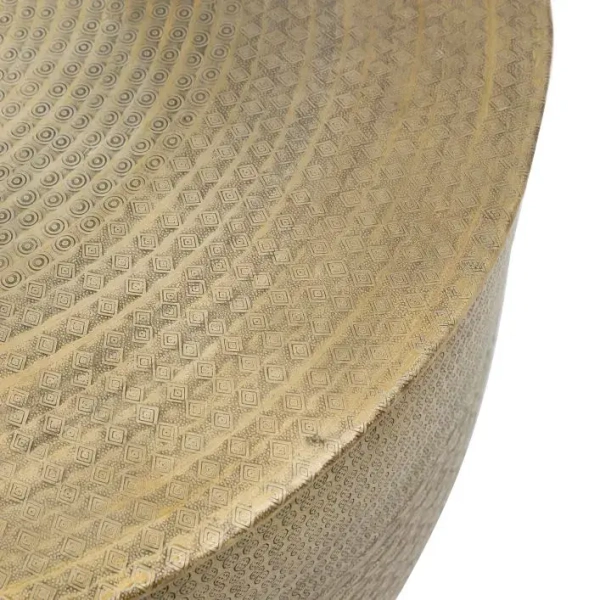 Kawowy stolik z metalu Ashta 5056315930018 mosiądz