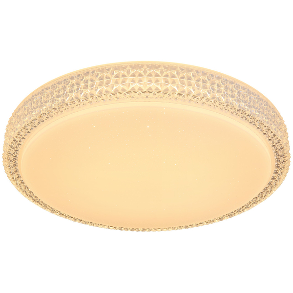 Plafon LAMPA sufitowa OVI 41749-22 Globo okrągła OPRAWA glamour crystal LED 22W 3000K - 6500K kryształki biały - przezroczys