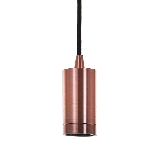 Industrialny kabel wiszący MODERNA DS-M-038 RED COPPER Italux metalowa OPRAWKA przewód ZWIS miedziany