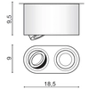 Sufitowa lampa do łazienki Brant AZ2817 downlight chrom