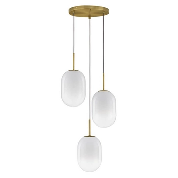 Wisząca lampa do przedpokoju Acuyo LE43358 biała złota