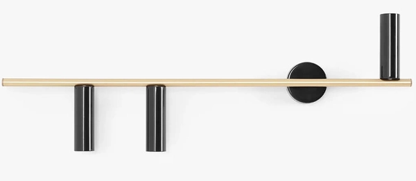 3-punktowa lampa ścienna Trevo 1083Y40 złota czarna