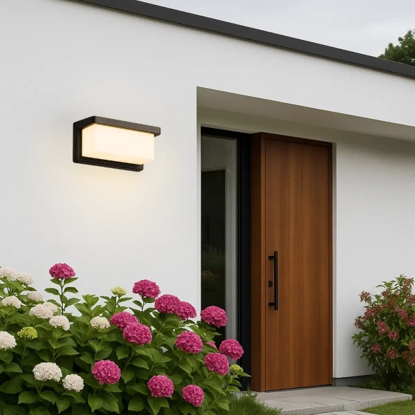 Tarasowa lampa ścienna Frizer LZFRIZ1 prostokąt IP65 czarny