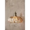 Lampa wisząca szklana KURAGE bursztynowa 108858 1xE27 retro do jadalni