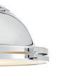 Industrialna LAMPA wisząca NAUTILIUS L 10263103 Kaspa okrągła OPRAWA metalowy ZWIS na łańcuchu chrom