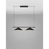 Wisząca lampa stożek ZOLBINO LE45423 LED 24W 3000K czarny