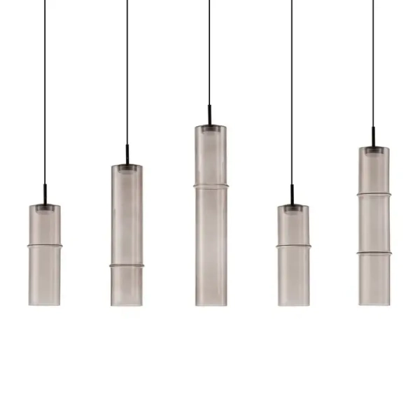 Eleganckie zwisające tubki SARTANO LE45165 LED 18W 3000K mokka