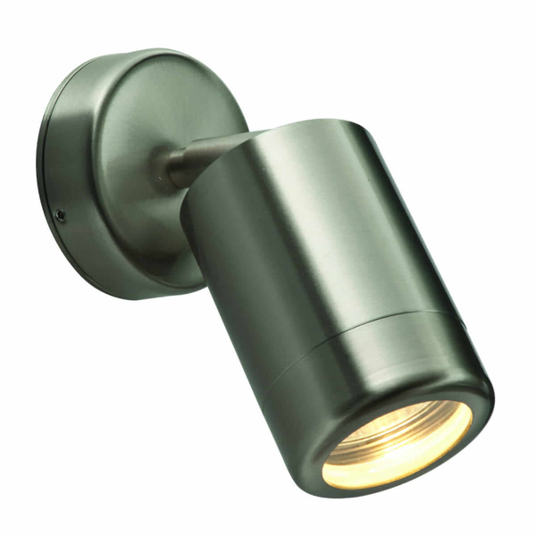 Metalowy kinkiet ścienny Odyssey ST5010S Saxby IP65 zewnętrzny regulowany srebrny chrom