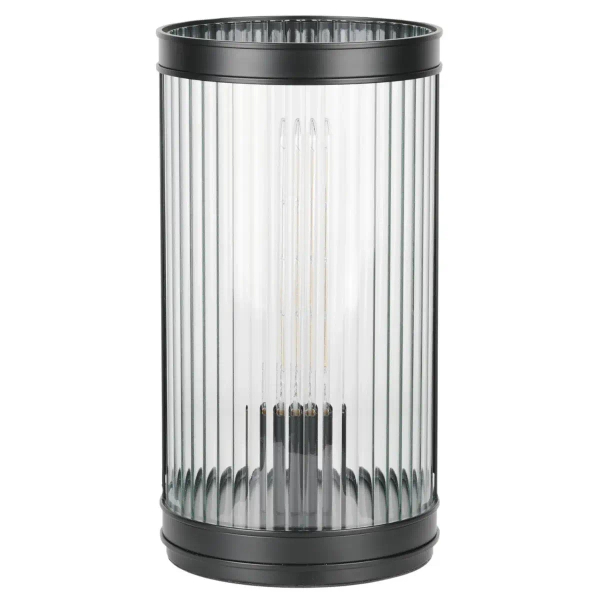 Stołowa lampa Bianka BIA4222 do sypialni szklany czarny