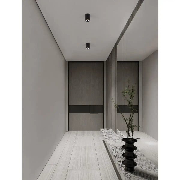 Metalowa lampa sufitowa LUMERCA LE45512 LED 10W 3000Kczarna