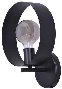 Lampa ścienna Emi K-4978 loftowa do sypialni czarna