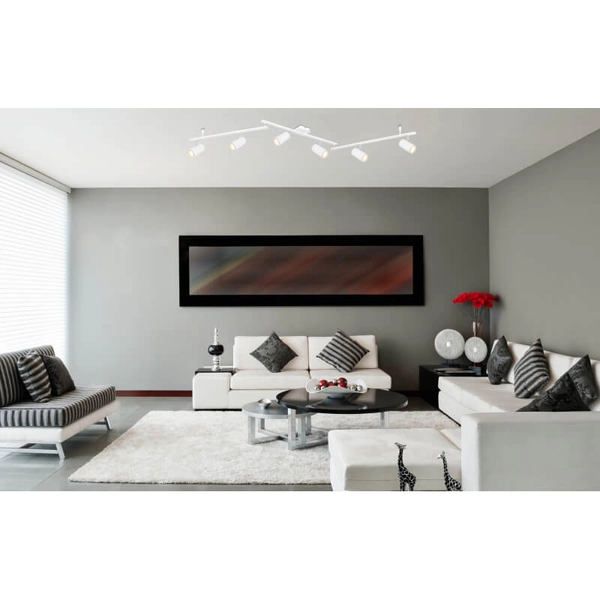 Nowoczesna sufitowa lampa Robby 57910-6W tubki regulowana biały