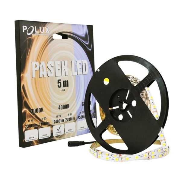 Pasek LED 28W 4000K 309044 Polux taśma 5 metrów 2400lm czarny