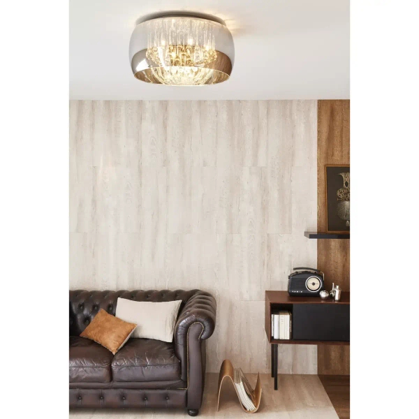 Lampa sufitowa okrągła PEARL 70163/06/11 Lucide przydymiony czarny