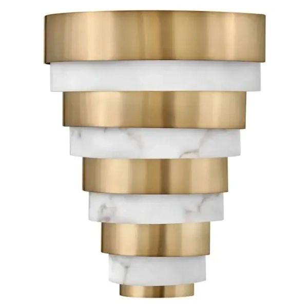 Ścienna lampa pierścieniowa Echelon QN-ECHELON-W do sypialni mosiądz