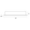 Wpustowa lampa sufitowa X-LINE H0138 Maxlight LED 15W 3000K biały czarny