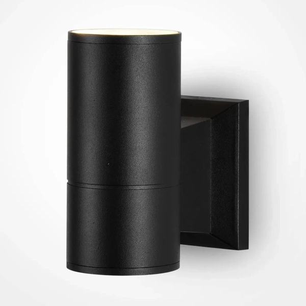 Metalowa lampa naścienna Bowery O574WL-01B IP54 czarna