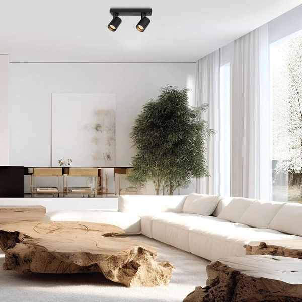 Sufitowa lampa z regulacją Volf ML0678 Milagro sople tuby czarny