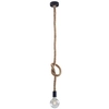 Lampa wisząca na sznurze Rope 321909 Polux LED 12W pojedyncza beżowa