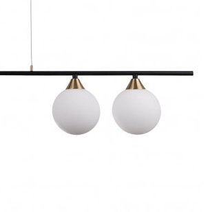 LAMPA wisząca BELMONTE PND-9152-4-OPAL Italux modernistyczna czarna