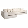 Sofa 3-osobowa do salonu S5135 WHITE CHENILLE Richmond Interiors szenilowa biała