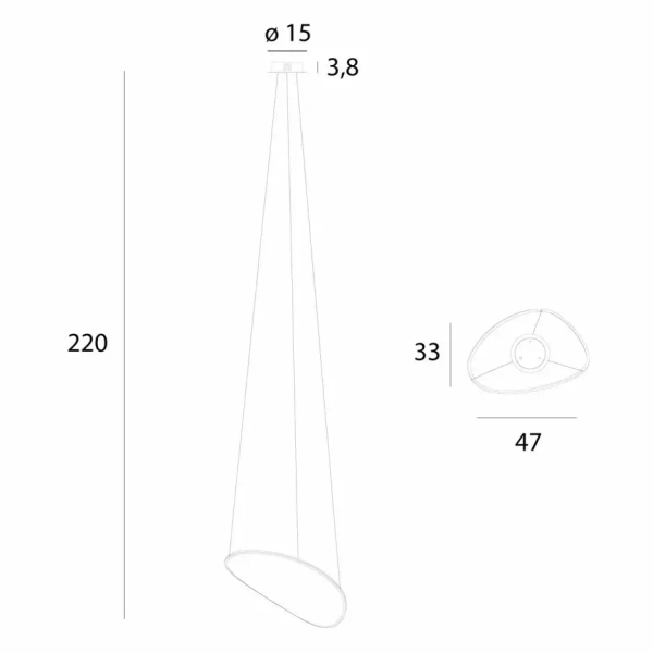 Jadalniana lampa wisząca EMPIRE P0635D LED 121W 3000K złota