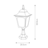 Lampa stojąca do ogrodu Chapel CP4-BLACK Elstead zewnętrzna czarna