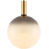 Szklana wisząca lampa zwis Nua DU31771/1L kula do salonu czarny złoty