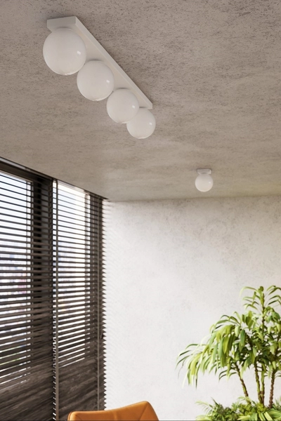 Lampa sufitowa Yoli SL.1146 Sollux kula do przedpokoju biała