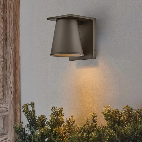 Lampa ścienna na balkon Hans HK-HANS-S-ABZ tuba stożek IP44 brązowy