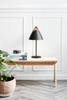 Klasyczna lampka stołowa Strap 46205003 Nordlux do salonu czarna