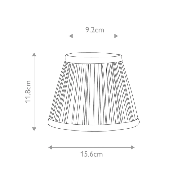 Plisowany abażur na klips Clip Shades LS166 Elstead do jadalni złoty