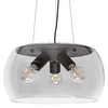 Wisząca lampa Ursula 3190 Rabalux szklana nad stół przezroczysta czarna