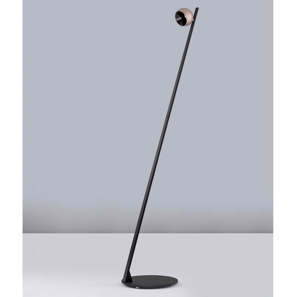 Podłogowa lampa FRONTERA LE44943 LED 6W 3000K ball czarna złota