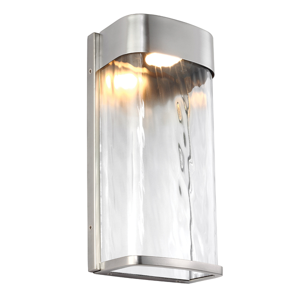 Kinkiet zewnętrzny FE-BENNIE-L-PBS Feiss LED 14W szkło metal srebrny