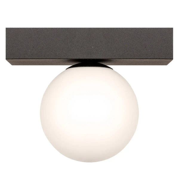 Kulista lampa sufitowa SPHERE 1206 Zumaline do salonu czarny biały