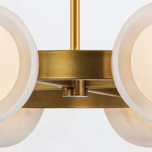 Alabastrowa lampa wisząca Alonso QN-ALONSO8-VBS-AR LED 30W 3000K mosiądz