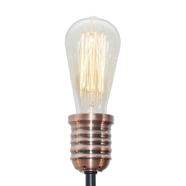 Plafon KIRIMU 33-66893 industrialna żarówki bulbs sticks loft czarna