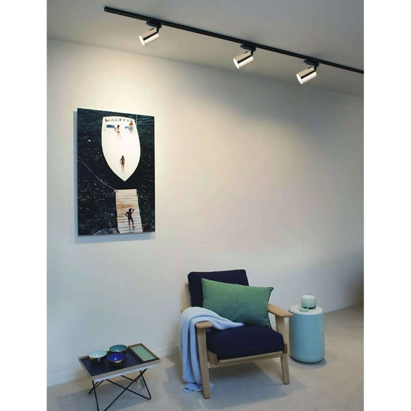 LAMPA sufitowa Kika Track Rose Gold BK Orlicki Design metalowa OPRAWA do systemu szynowego 1-fazowego różowe złoto czarna