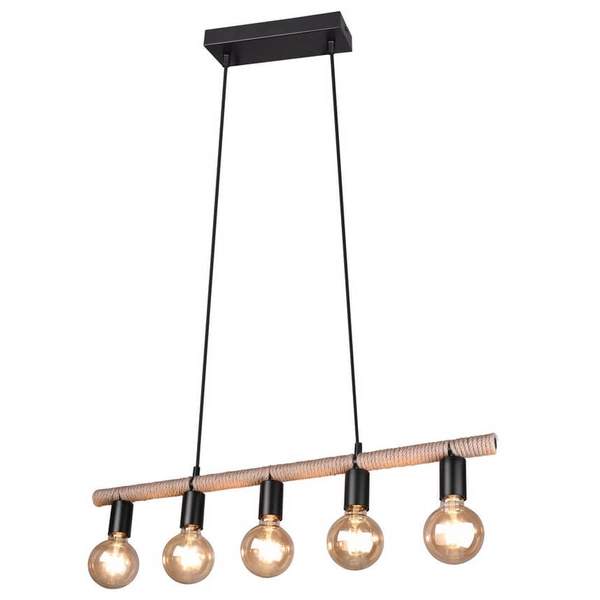 Zwieszana lampa Einar R30605032 RL Light japandi eco brązowy czarny