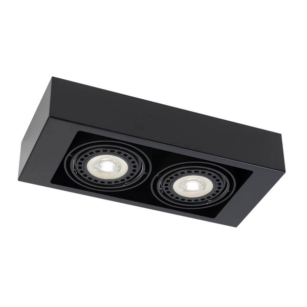Spot LAMPA sufitowa KOGA 1153 Shilo natynkowa OPRAWA metalowa prostokątna czarna
