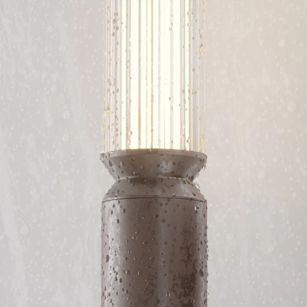 Zewnętrzny słupek ogrodowy Lit O593FL-L20BR3K LED 20W 3000K IP65 brązowy