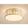 Sufitowa lampa glamour CGVETR50 okrągła nad łóżko złota